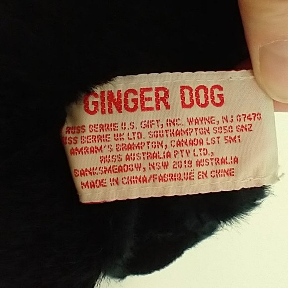 Russ Black Lab Puppy Stuffed Animal, Vintage - Picture 5 of 6